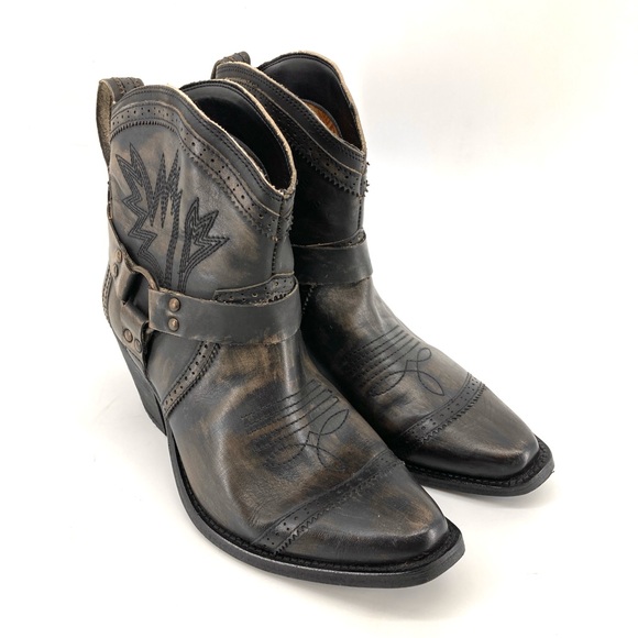 Dingo Gummy Bear Leather Ankle Booties - Picture 6 of 11